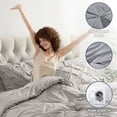 thumbnail image 6 of Virtu King Size comforter sets Bed in a Bag, 7pc&nbsp;Pleated King Bed Set, King Comforter Sets with Sheets, Linen, 6 of 10