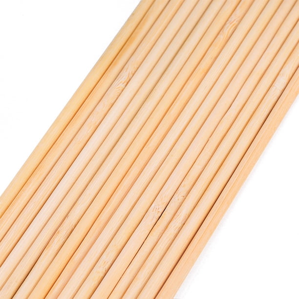 Brochetas de bambú, 5,0 mm * 50 cm, 100 modelos hechos a mano con barba de papá, brochetas de bambú, ramo de bocadillos con rosa