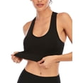thumbnail image 4 of FUTATA Women's Racerback Sports Bras Padded High Impact Push Up Bras Wireless Workout Running Yoga Bras Crop Tops Comfort Everyday Bras,1/3 Pack, 4 of 8
