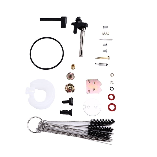 Neyseki Kit de reparación y reconstrucción de carburador, juego de cepillos de limpieza, reemplazo de ABS de Metal y goma para motor GX390 13HP