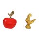 thumbnail image 5 of Adorno De Estatua De Cerámica Y Gallo, Obra De Arte De Simulación, Escultura De Fruta, Decoración Feng Shui Para Cafetería, Sala De Estudio, Cumpleaños, Aniversarios, Hotel, Inauguración, 5 of 8