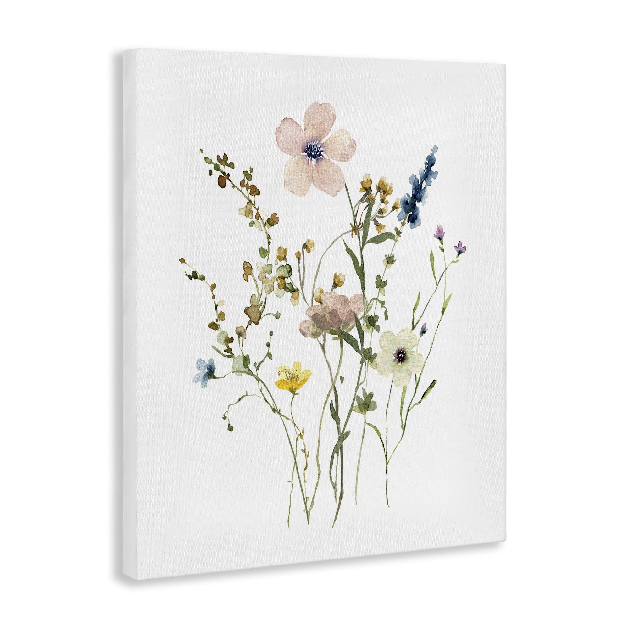 Stupell Industries Soft Forest Blooms Botanical & Floral Painting Gallery Wrapped Canvas Art Print Wall Art, 16 x 20