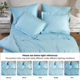 thumbnail image 4 of Superior 300 Thread Count Duvet Cover Set, Full/ Queen, Light Blue, 4 of 6
