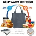 thumbnail image 5 of Insulated Grocery Bags Large Reusable Insulated Cooler Bags Shopping Totes for Hot or Cold Food, 5 of 6