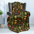 thumbnail image 4 of Farming Soft Flannel Fleece Blanket, Healthy Harvesting Carrots Mushroom Lettuce Pumpkin Eggplants Cabbage, Cozy Plush for Indoor and Outdoor Use, 60" x 80", Green Brown Multicolor, by Ambesonne, 4 of 5
