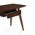 thumbnail image 7 of GDF Studio Mayworth Mid Century Modern Wooden Desk, Natural Walnut, 7 of 7