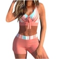 thumbnail image 1 of Birdeem Womens Retroprinted Flat Angle Slimming Split Swimsuit Womens Split Swimsuit Set, 1 of 12