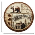 thumbnail image 5 of BizChair Cabin Round Area Rug Design Lodge 362 - (5 Feet 5 Inch X 5 Feet 5 Inch) Round, 5 of 7