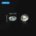 thumbnail image 2 of Uxcell 1000 Pieces Acrylic Diamonds Vase Fillers 10mm Fake Crystals Gems Wedding Table Scattering Diamond, AB Clear, 2 of 6