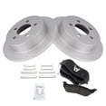 thumbnail image 2 of TRQ Ceramic Rear Brake Pad & Coated Rotor Kit for Jeep Liberty Wrangler BKA23943 Fits select: 2003-2006 JEEP WRANGLER / TJ, 2 of 6