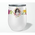 thumbnail image 4 of Carolines Treasures CK4244TBL12 Verre à Vin Sans Pied en Acier Inoxydable 12 oz Noir Parti Cocker Spaniel Fleurs Roses, 4 of 4