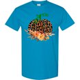 thumbnail image 3 of Inktastic Cheetah Print Pretty Pumpkin with Fall Leaves T-Shirt, 3 of 5
