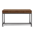 thumbnail image 4 of SIMPLIHOME Banting SOLID WOOD and Metal Modern Industrial 60 inch Wide Home Office Desk, Writing Table, Workstation, Study Table Furniture in Medium Saddle Brown with 2 Drawerss, 4 of 5