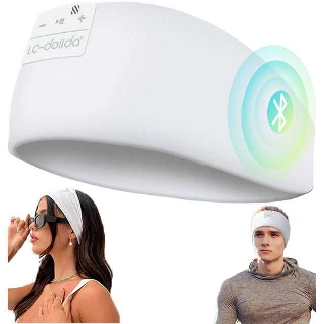 Auriculares para dormir LC-Dolida Bluetooth 5.2 con diadema inalámbrica