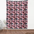 thumbnail image 4 of Floral Sofa Upholstery Fabric by the Yard, Abstract Design Flowers and Swirls on a Dark Background Vintage Garden, Decorative Fabric for DIY and Home Accents, Charcoal Grey Multicolor by Ambesonne, 4 of 5
