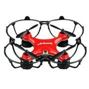 Virhuck GB202 Mini Drone 2.4GHz 4CH 6-AXIS GYRO Multicolor LED, Little Nano RTF Quadcopter with 3D Flips, Red