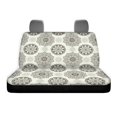 thumbnail image 6 of Psesaysky Mandala Flower Pattern Rear Bench Seat Covers for Cars, 2 Piece Soft Washable Back Seat Protectors for Sedan and Truck, 6 of 7