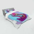 thumbnail image 3 of Music Duvet Cover Set, Illustration of Electric Guitar Modern Musical, Bedding Set with Shams and Fitted Sheet, 3 Sizes, by Ambesonne, 3 of 3