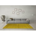 thumbnail image 3 of Ahgly Company Indoor Rectangle Abstract Yellow Contemporary Area Rugs, 2' x 3', 3 of 4