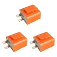 thumbnail image 1 of Transemion 2 Pin Motorcycle LED Flashers Square Stable Signal Indicator Signals Blinker Replacing Blinking Lighting Parts Orange 1pcs 3Set, 1 of 6