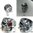 thumbnail image 3 of RSAMD Vintage Mens Silver Stainless Steel Gothic Punk Biker Rings Jewelry lots Sz8-15-9-#16, 3 of 9