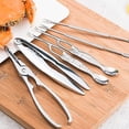 thumbnail image 2 of Seafood Crackers Picks Spoons Set Stainless Steel Crab Peel, 2 of 5