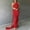 Red, variant on Dresses for Women Elegant Classy Sleeve Less Bak Less Prom Dresses Solid Color Hanging High Slit Maxi Dress Formal Evening Gowns
