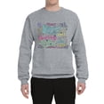 thumbnail image 2 of Wild Bobby, God Grant Me Serenity Courage and Wisdom Prayer Faith, Inspirational/Christian, Unisex Crewneck Graphic Sweatshirt, Heather Grey, Large, 2 of 3
