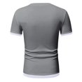 thumbnail image 5 of Sngxgn Menâs Active Crew Neck T Shirts Short Sleeve Tee(Grey,XXL), 5 of 5