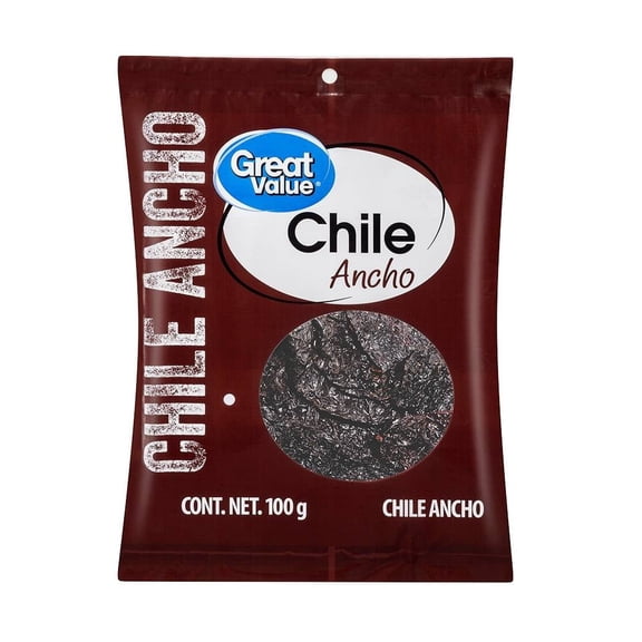 Chile ancho Great Value 100 g
