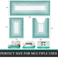 thumbnail image 2 of Ileading 3 Piece Bath Rug Set Microfiber Washable Non Slip Bathroom Rug and Mat Set, 2 of 11