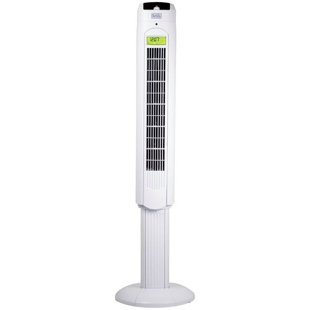 BLACK+DECKER 48" Tower Fan with Remote, Oscillation, White Walmart
