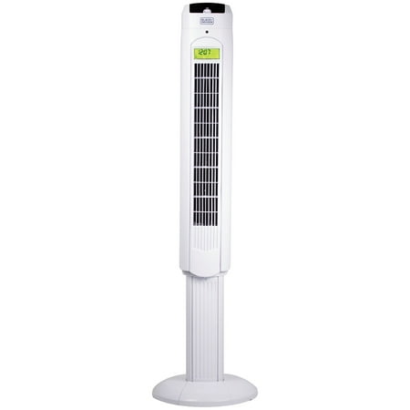 BLACK+DECKER BFTR48W 48 in. Quiet Digital Tower Fan with Remote (Best Quiet Fan For Bedroom)