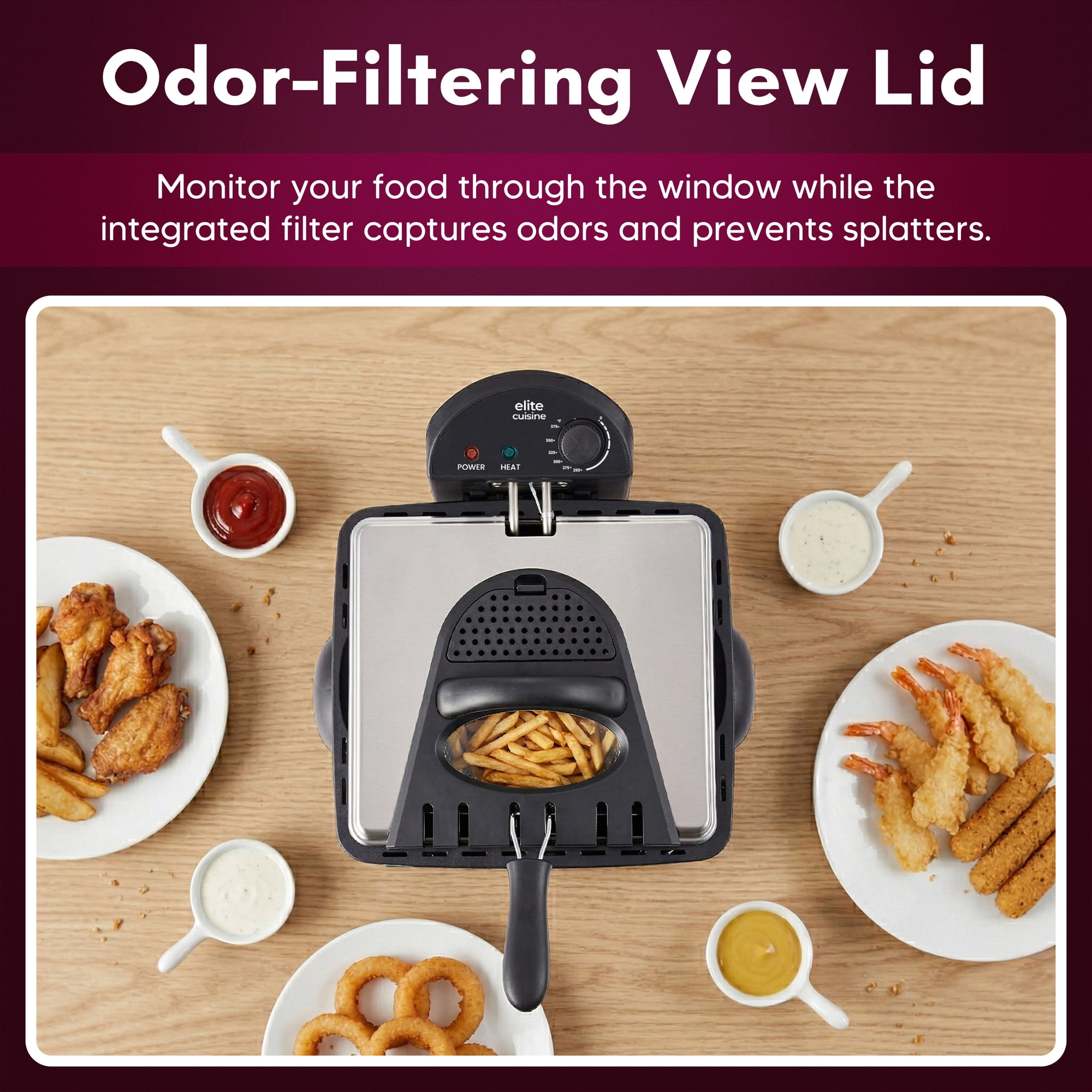 Elite Cuisine EDFL0062 4.2qt Deep Fryer