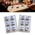 thumbnail image 2 of Keyword Pattern Table Game Dices Role Playing Game Acrylic Round Corner Six Sided Dices Teaching Tool Easy Use, 2 of 9