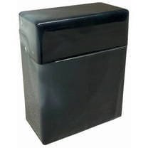 1 Black King Size Crush-Proof Plastic Flip Open Case Holds 30 Cigarettes - 2603