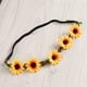 thumbnail image 4 of BRIGHTFUFU 5 guirnaldas hawaianas de girasol para el cabello, guirnaldas para fiestas, simulan una banda para el cabello con flores, estilo bohemio, tocado, tema de playa, regalos para fiestas, 4 of 7