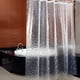 thumbnail image 1 of Cortina de ducha para baño (1,8 x 1,8 m), diseño de cubo de agua transparente 3D, lavable, antimoho, con 12 ojales y ganchos de plástico, para bañera., 1 of 1