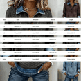 thumbnail image 3 of Endives Womens Denim Shirt Collar Patchwork Denim Pullover Shirt Knit Sweater Casual Blouses Spring Outfit, 3 of 5
