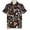 orange, variant on Vintage Style Printed Aloha Cuban Collar Hawaii Shirts