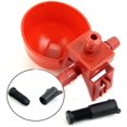 thumbnail image 1 of jgashf Abreuvoir Automatique pour volaille,Tasses volaille, Abreuvoir de poulailler Plastique pour Poulet Tasses d'eau Potable Rouge pour Oiseaux Poule Volaille MFZFUKR HS-0392, 1 of 8