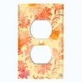 thumbnail image 2 of Metal Light Switch Plate Outlet Cover (Floral Yellow Wallpaper FLW002), 2 of 13