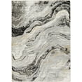 thumbnail image 2 of Mark&Day Area Rugs, 9x12 Yun Modern Abstract Marble Black Area Rug, Black Grey Yellow Marble Swirl Carpet for Living Room, Bedroom or Kitchen (9'2" x 12'), 2 of 5
