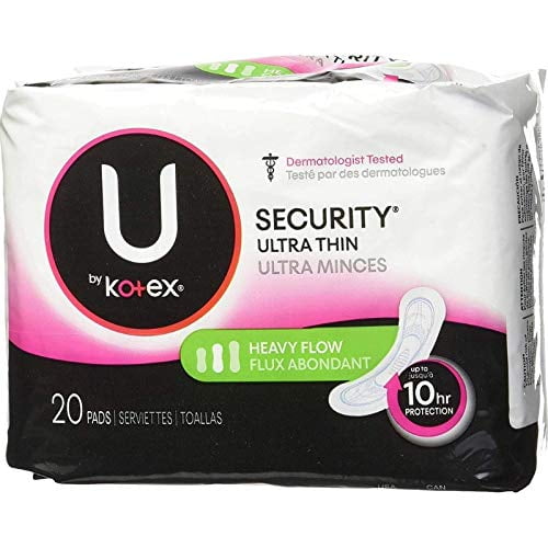 Kotex Security Ultra Mince Tampons Long 20 Unité (Pack de 6)