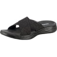 thumbnail image 1 of Sandalia Slide Skechers On-the-Go 600 Glistening para mujer, color negro, 1 of 7