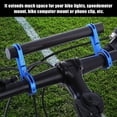 thumbnail image 1 of Jadeshay Soporte de Doble Manillar para Bicicleta, Soporte de Montaje de extensión para Bicicleta, luz, Linterna, velocímetro(Azul), 1 of 5