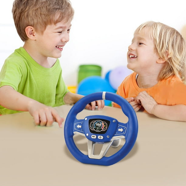 Children's Puzzle Simulation Racing Wheel 360 Degree Rotation Simulation Driving Traffic Knowledge Sound Effect Powerful Suction Cup
