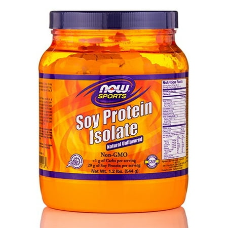 Protéines de soja non GM NOW Foods 1.2 Pound poudre