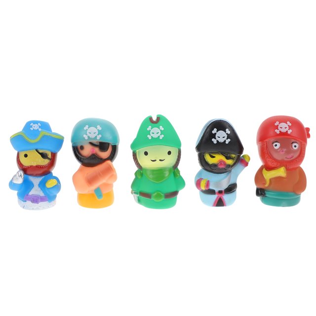 FELTECHELECTR 1 juego de adorables marionetas de dedo piratas para bebés, encantadores juguetes educativos