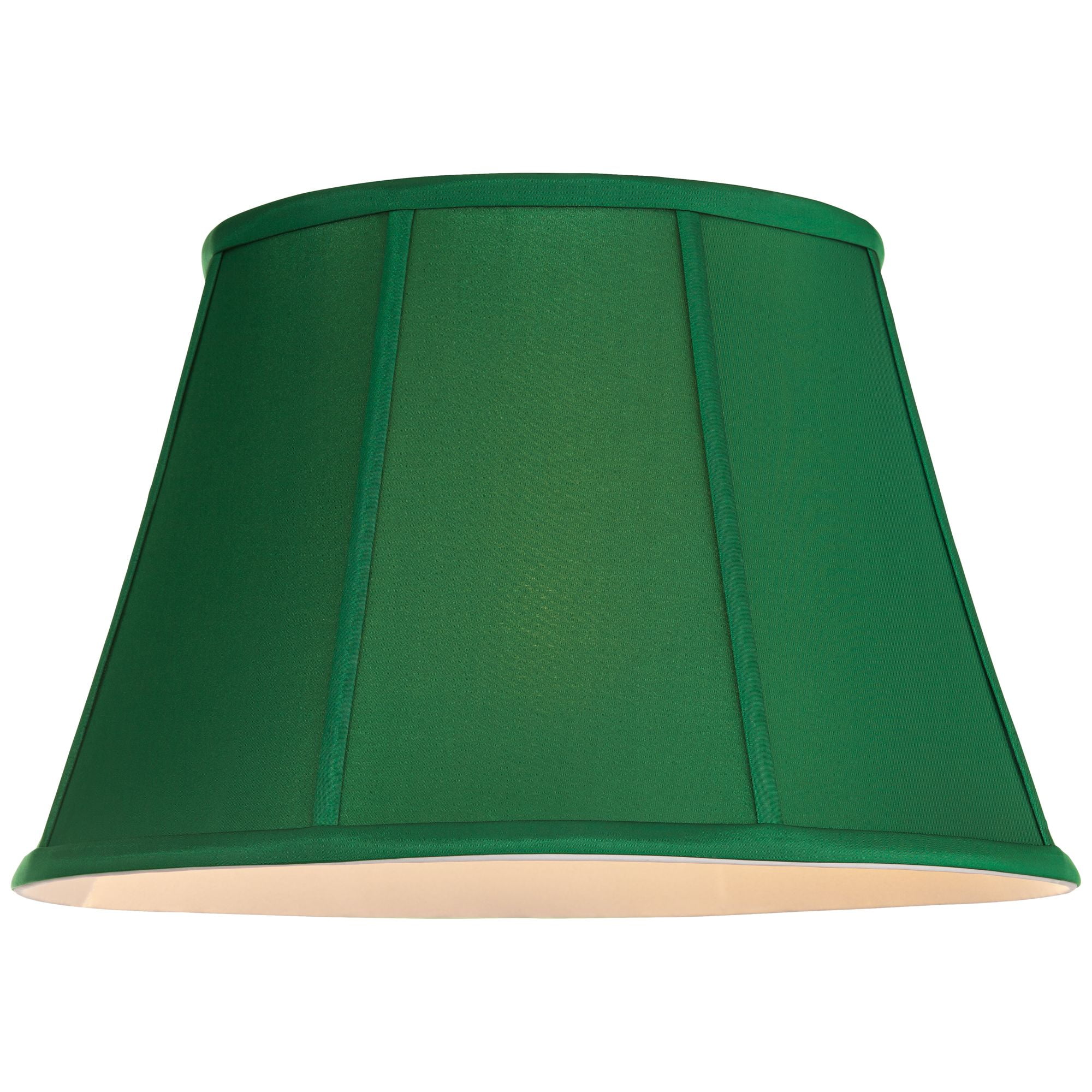 Springcrest 11" Top x 17" Bottom x 11" High x 11" Slant Lamp Shade Replacement Large Dark Green Drum Empire Spider Harp Finial